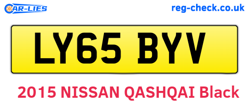 LY65BYV are the vehicle registration plates.