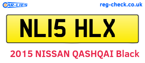 NL15HLX are the vehicle registration plates.