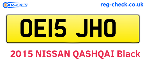 OE15JHO are the vehicle registration plates.