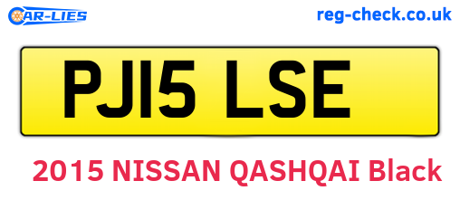 PJ15LSE are the vehicle registration plates.