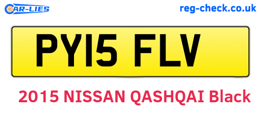 PY15FLV are the vehicle registration plates.