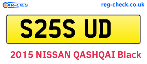 S25SUD are the vehicle registration plates.