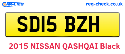 SD15BZH are the vehicle registration plates.