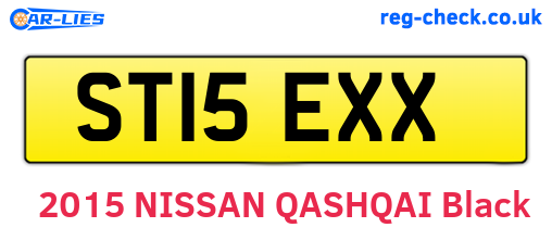 ST15EXX are the vehicle registration plates.