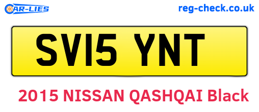 SV15YNT are the vehicle registration plates.