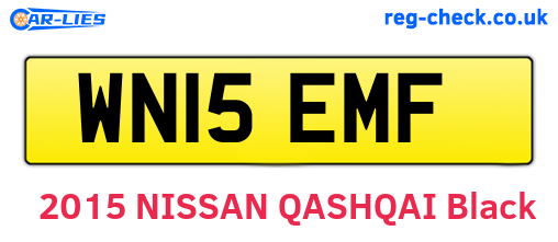 WN15EMF are the vehicle registration plates.