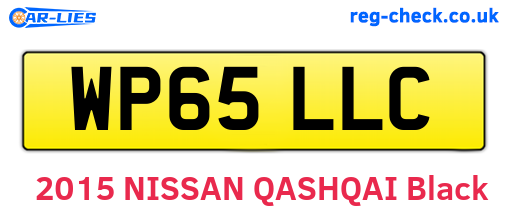 WP65LLC are the vehicle registration plates.