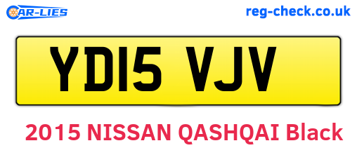 YD15VJV are the vehicle registration plates.