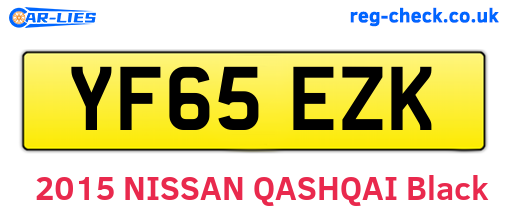 YF65EZK are the vehicle registration plates.