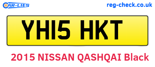 YH15HKT are the vehicle registration plates.