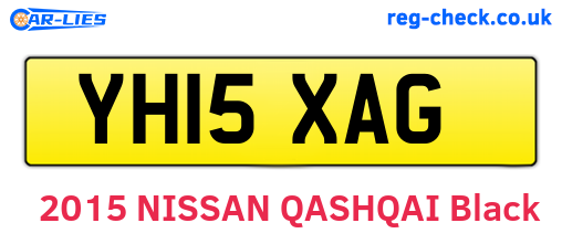 YH15XAG are the vehicle registration plates.