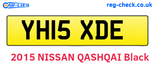 YH15XDE are the vehicle registration plates.
