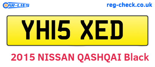 YH15XED are the vehicle registration plates.