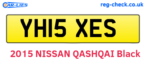 YH15XES are the vehicle registration plates.