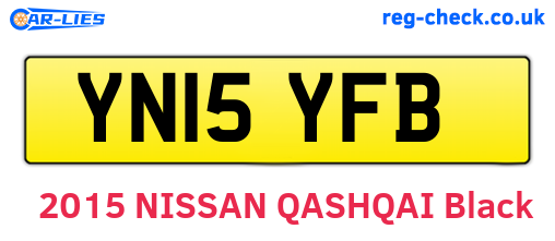 YN15YFB are the vehicle registration plates.