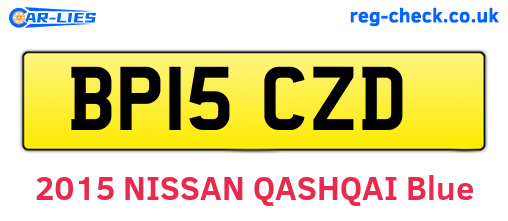 BP15CZD are the vehicle registration plates.