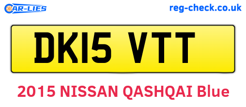 DK15VTT are the vehicle registration plates.