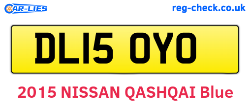 DL15OYO are the vehicle registration plates.