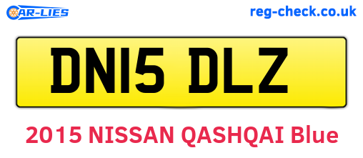 DN15DLZ are the vehicle registration plates.