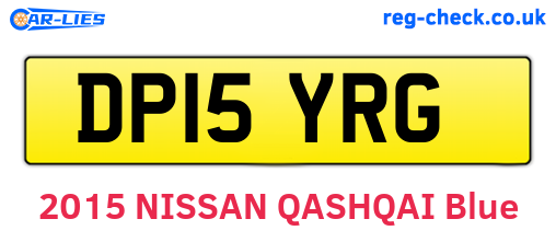 DP15YRG are the vehicle registration plates.