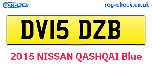 DV15DZB are the vehicle registration plates.