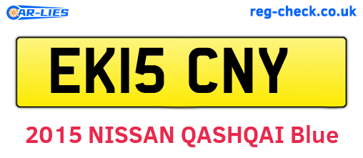 EK15CNY are the vehicle registration plates.