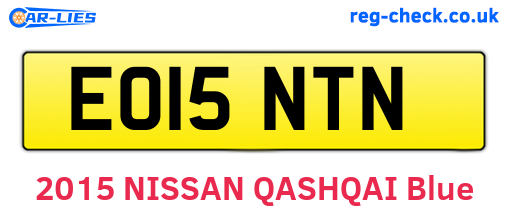 EO15NTN are the vehicle registration plates.