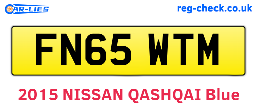 FN65WTM are the vehicle registration plates.