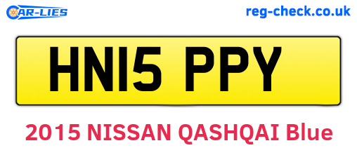 HN15PPY are the vehicle registration plates.