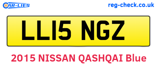 LL15NGZ are the vehicle registration plates.