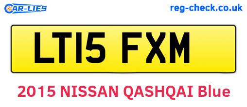 LT15FXM are the vehicle registration plates.