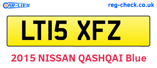 LT15XFZ are the vehicle registration plates.