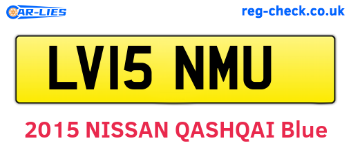 LV15NMU are the vehicle registration plates.