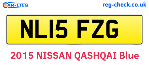 NL15FZG are the vehicle registration plates.