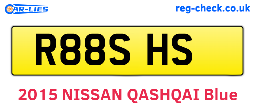 R88SHS are the vehicle registration plates.