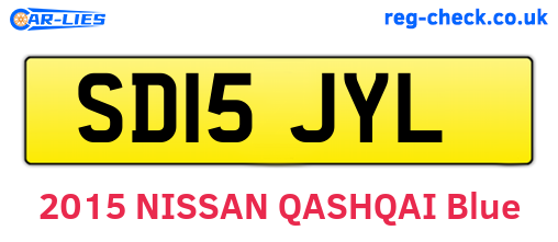 SD15JYL are the vehicle registration plates.