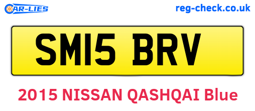 SM15BRV are the vehicle registration plates.