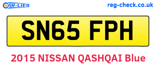 SN65FPH are the vehicle registration plates.
