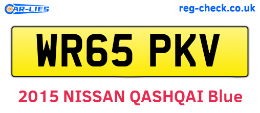 WR65PKV are the vehicle registration plates.