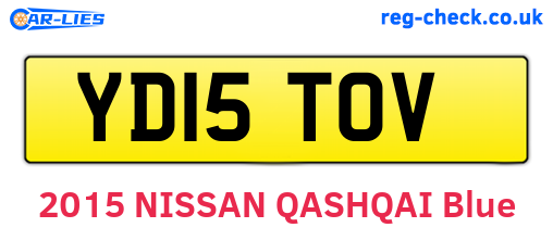 YD15TOV are the vehicle registration plates.