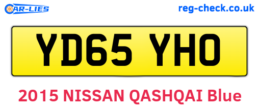 YD65YHO are the vehicle registration plates.