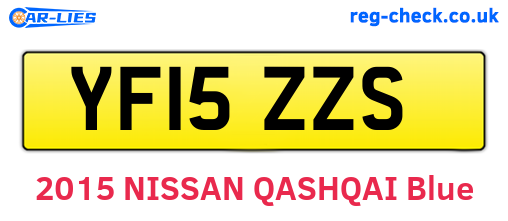 YF15ZZS are the vehicle registration plates.