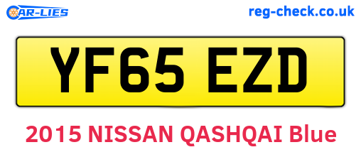 YF65EZD are the vehicle registration plates.