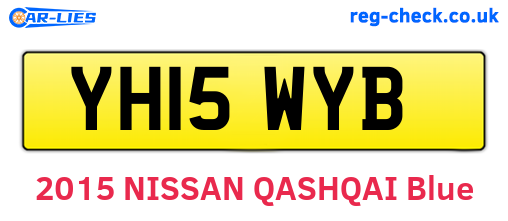 YH15WYB are the vehicle registration plates.