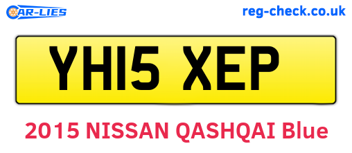YH15XEP are the vehicle registration plates.