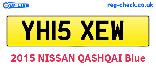 YH15XEW are the vehicle registration plates.