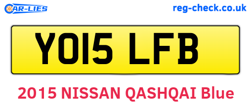 YO15LFB are the vehicle registration plates.