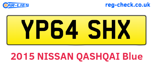 YP64SHX are the vehicle registration plates.