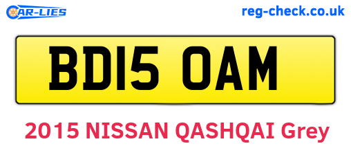 BD15OAM are the vehicle registration plates.