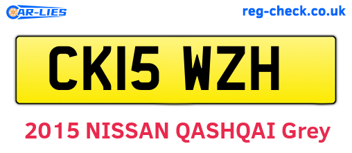 CK15WZH are the vehicle registration plates.